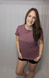 Mauve breastfeeding/nursing zip shirt