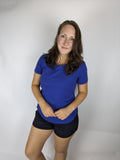 Short sleeve hidden zipper nursing/breastfeeding t-shirt