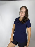 Short sleeve hidden zipper nursing/breastfeeding t-shirt