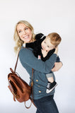 Blue wrap maternity and nursing/breastfeeding sweater
