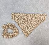 Dog bandana and scrunchie set