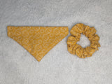 Dog bandana and scrunchie set