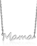 Silver and Gold 'mama' necklace