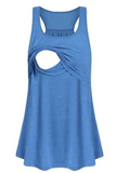 Maternity and nursing/breastfeeding tank tops