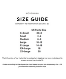 Black maternity and postpartum leggings